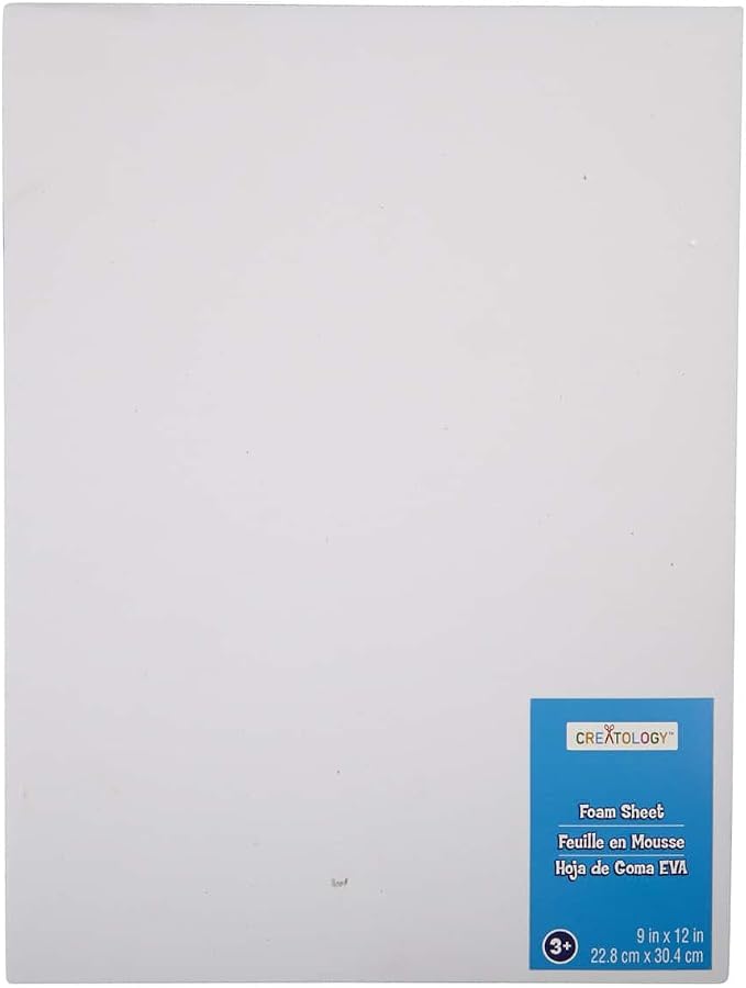 20 Pack: 9”; x 12”; White Thick Foam Sheet by Creatology™