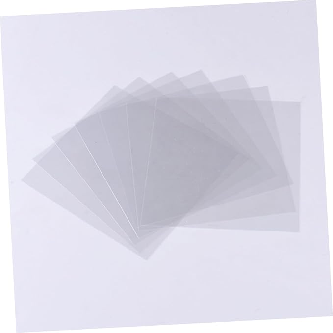 NUOBESTY Transparent Plastic Sheets 10 Pieces Clear Pet Film Sheets