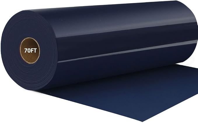 FUNKAKA Navy Blue HTV Heat Transfer Vinyl Rolls, Adhesive Vinyl