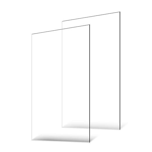VEVOR Plexiglass Acrylic Sheets, 24 x 48 Inch 1/8 Inch Thick Clear Plastic Cast