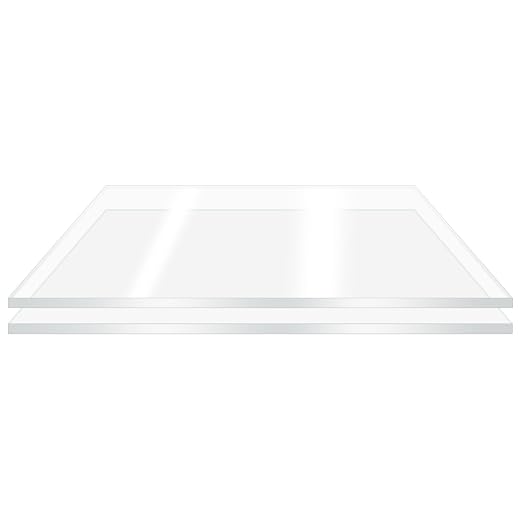 2 Pieces 8 x 10” Clear Acrylic Sheet Plexiglass