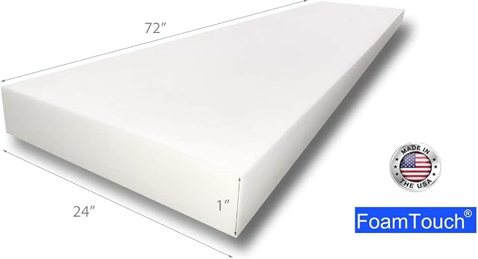 FoamTouch 1x24x72HDF Upholstery Foam 1x 24x72