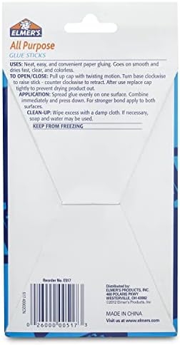 Elmer's All Purpose Glue Sticks, Washable & Non-Toxic, 22 Grams,
