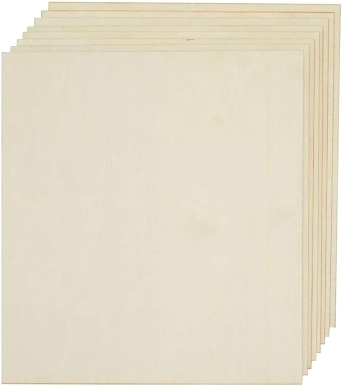 Plywood 12Pcs, 2MM 1/8" x 12" x 20" Inch, School Projects and DIY Projects