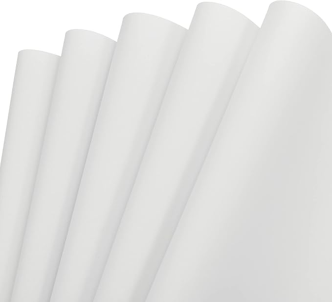 MECCANIXITY EVA Foam Sheets White 19.7 Inch x 17.7 Inch 0.8mm Thick Crafts Foam
