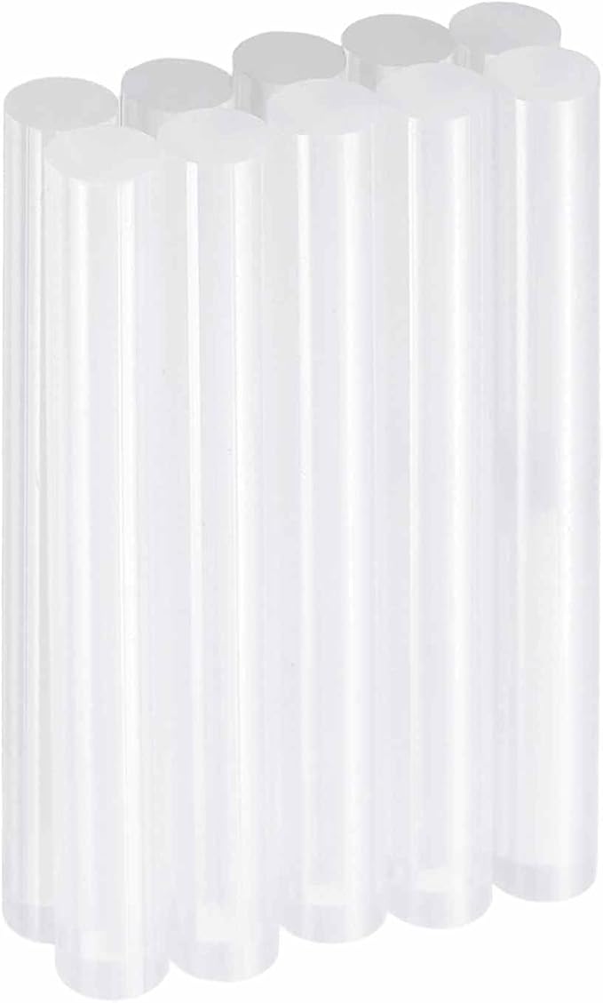 HARFINGTON 10pcs Hot Glue Sticks 0.43" Dia x 3.94" Long EVA Mini Hot Melt
