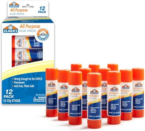 Elmer's All Purpose Glue Sticks, Washable & Non-Toxic, 22 Grams,