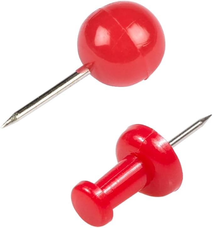 JAM PAPER Colorful Push Pins