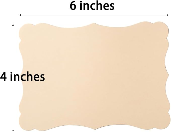 50 Pack Blank Kraft Greeting Cards, 5 Colors, 4x6IN | Thick Cardstock Paper