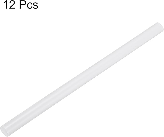 uxcell Mini Hot Glue Sticks for Glue Gun 11mm x 200mm White 12pcs