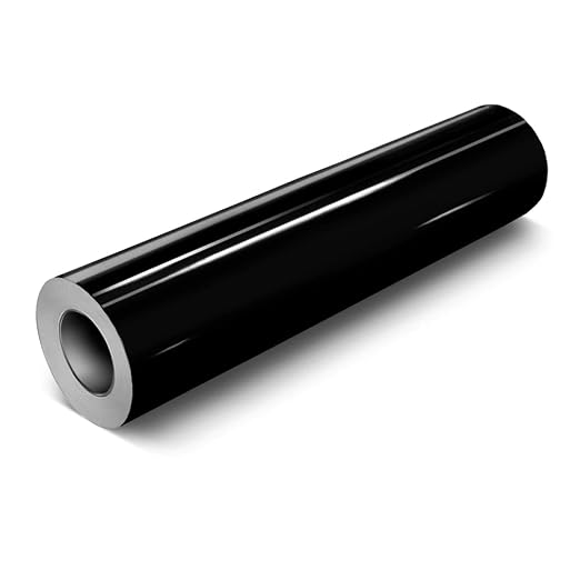 VViViD Black Gloss DECO65 Permanent Adhesive Craft Vinyl