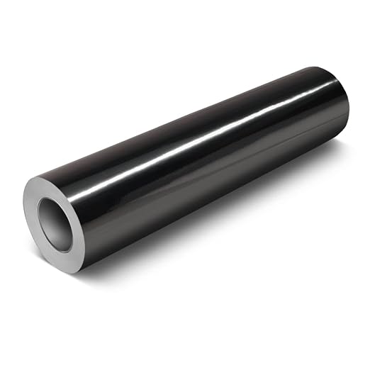 VViViD Chrome Black Gloss DECO65 Permanent Adhesive Craft Vinyl Roll
