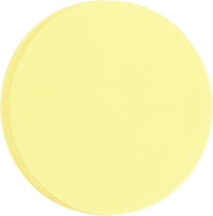 MECCANIXITY 60 PCS Light Yellow Circle Cutouts Paper, 8 Inch Round Cutouts
