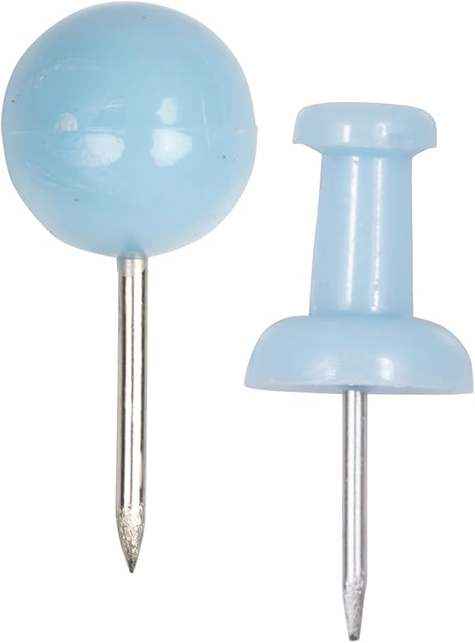 JAM PAPER Colorful Push Pins
