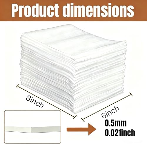 100 Pack 6'' x8'' 0.5MM Cushion Foam Pouches