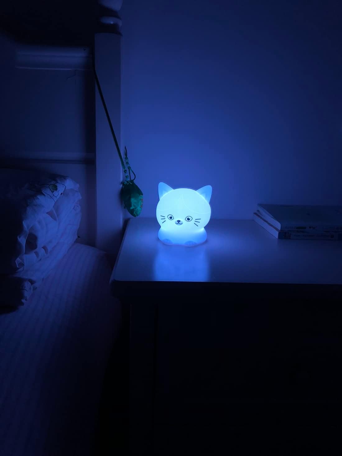 Cat Night Lights Children's Room Lighting, Toddler Bedroom Sleep Lights Bedside lamp - 9 Colors Lamps Room Decor for Toddlers/Boys/Girls/Adults/Bedroom/Bathroom/Outdoor/Camping - Medium