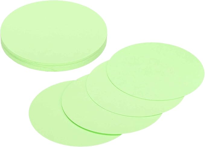 MECCANIXITY 24 Pcs Circle Card Stock, 3.9 Inch Round Cutouts Paper Thick