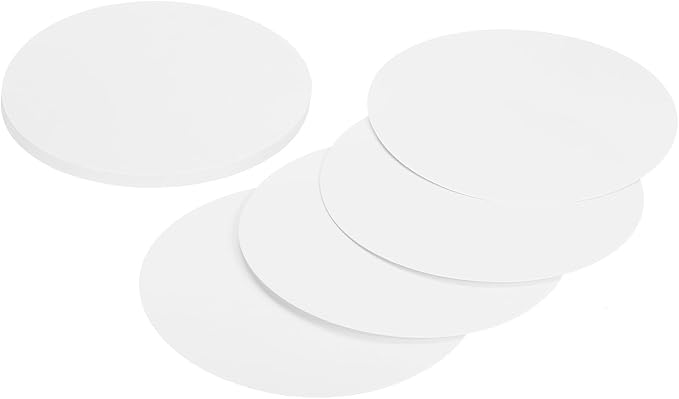 MECCANIXITY 24 Pcs Circle Card Stock, 7.5 Inch Round Cutouts Paper Thick
