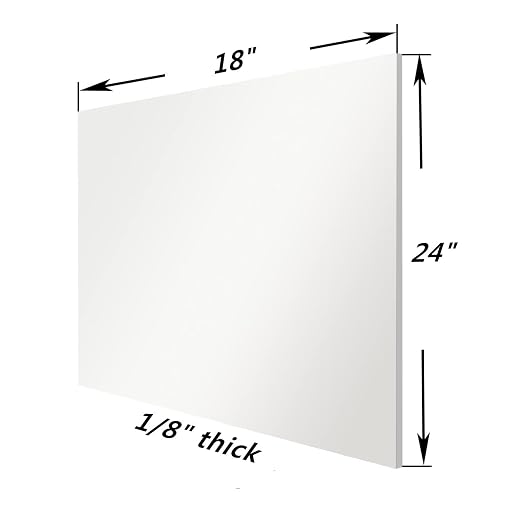 18x24 Plexiglass Sheets 1/8 inch Thick