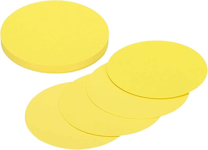 MECCANIXITY 24 Pcs Circle Card Stock, 3.9 Inch Round Cutouts Paper Thick