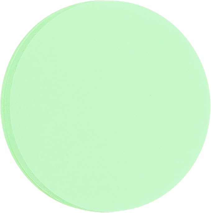 MECCANIXITY 60 PCS Light Green Circle Cutouts Paper, 6 Inch Round Cutouts