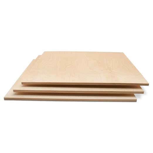 Baltic Birch Plywood 24 x 24 x 1/2 Inch - 12 mm Craft Wood