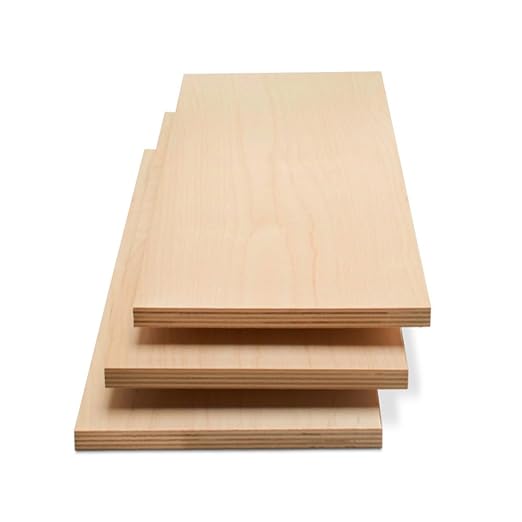 Baltic Birch Plywood 12 x 24 x 1/2 Inch - 12 mm Craft Wood