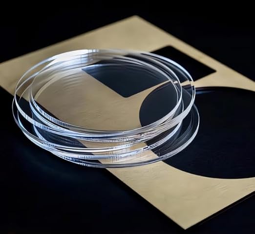 Set of 20 Clear Acrylic Discs, 1/8" Thick Round Transparent Circle Blanks