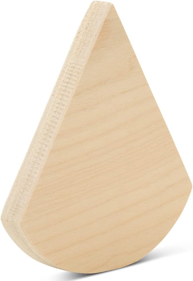 Blank Pie Slice Tiered Tray Decor 4-1/4-inch x 4-inch, by Woodpeckers