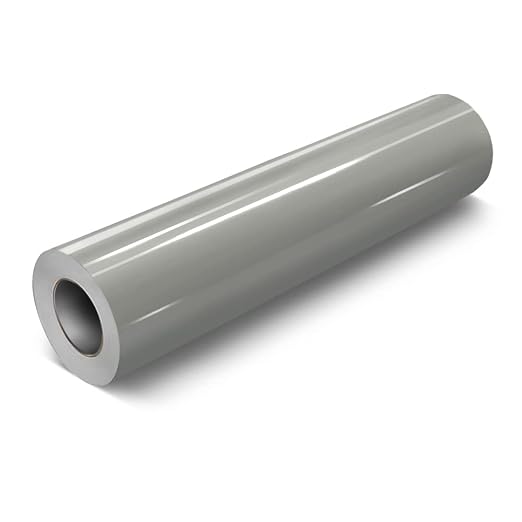 VViViD Grey Gloss DECO65 Permanent Adhesive Craft Vinyl