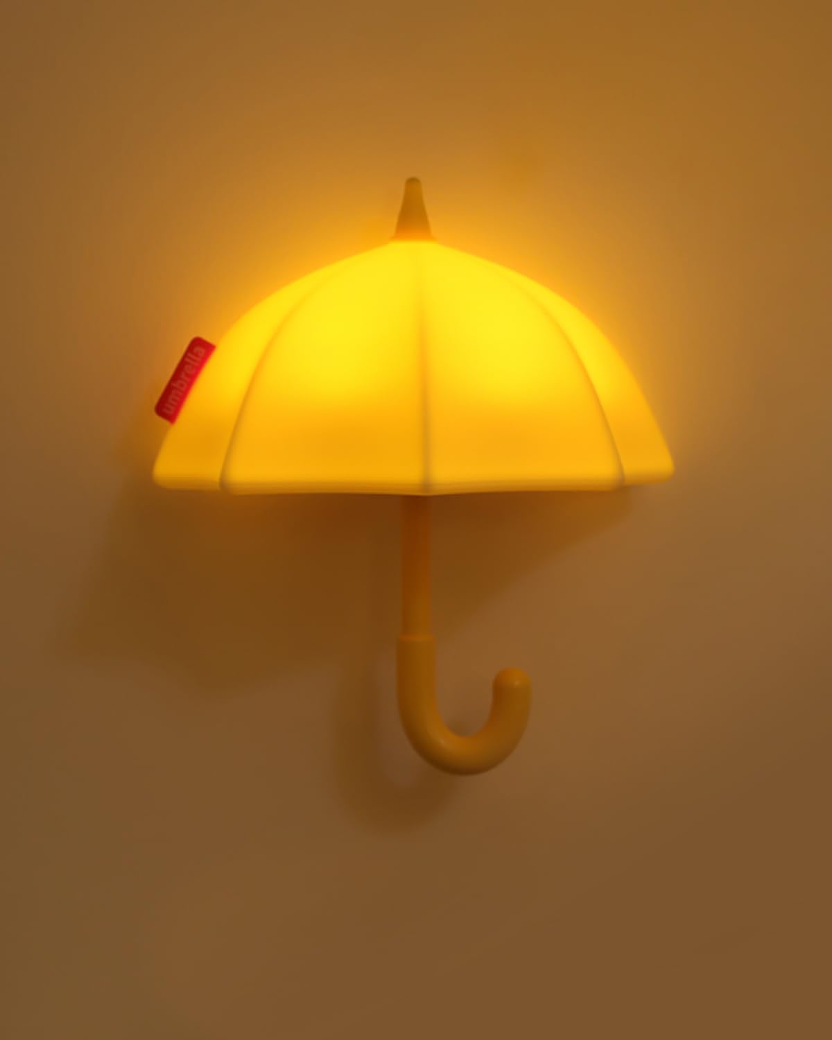 Kids Night Light Umbrella, Silicone Tap Control Magnetic Bedside Lamp with Time Auto-Off, Cute Portable LED Nursery Light for Baby, Toddler, Bedroom and Keychain Holder