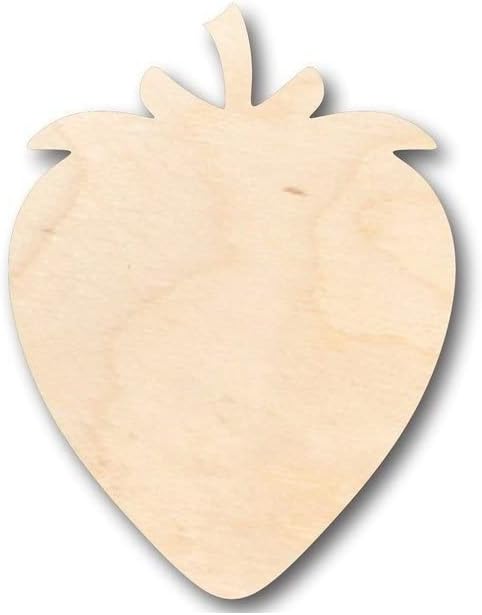 Unfinished Wood Strawberry Shape Fruit Craft up to 46" DIY 16" / 1/4"