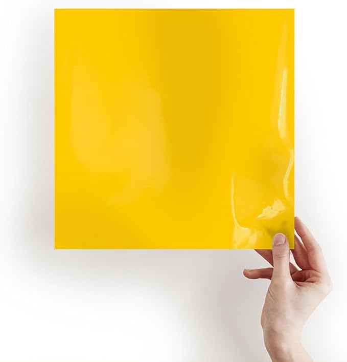 3M 7125 Bright Yellow Gloss Permanent Adhesive Vinyl Roll