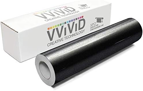 VViViD DECO65 Galaxy Sparkle Black Permanent Adhesive Craft 12 Inches x 5 Feet
