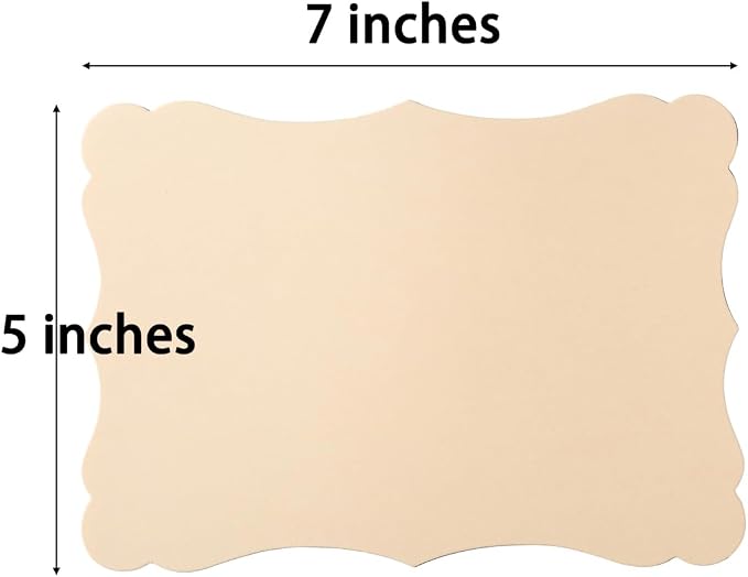 50 Pack Blank Kraft Greeting Cards, 5 Colors 5x7IN | Thick Cardstock Paper
