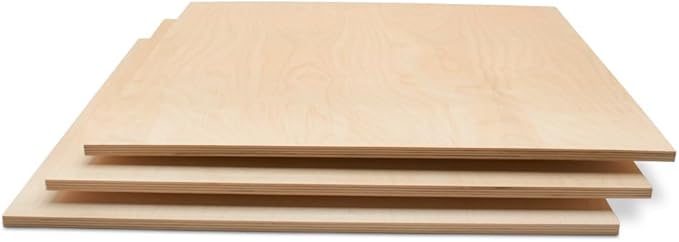 Baltic Birch Plywood 24 x 24 x 3/4 Inch - 18 mm Craft Wood