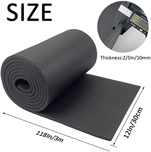 Storystore Sponge Neoprene Foam Sheet Roll, Home | Black Foam Padding Closed
