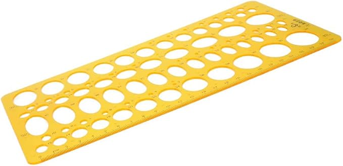 Utoolmart Geometric Drawing Template Measuring Ruler 25cm