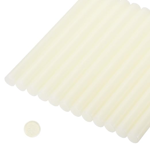 MECCANIXITY 12 Pcs Translucent Cylinder Sealing Wax Stick Glue Gun Wax Seal Rod