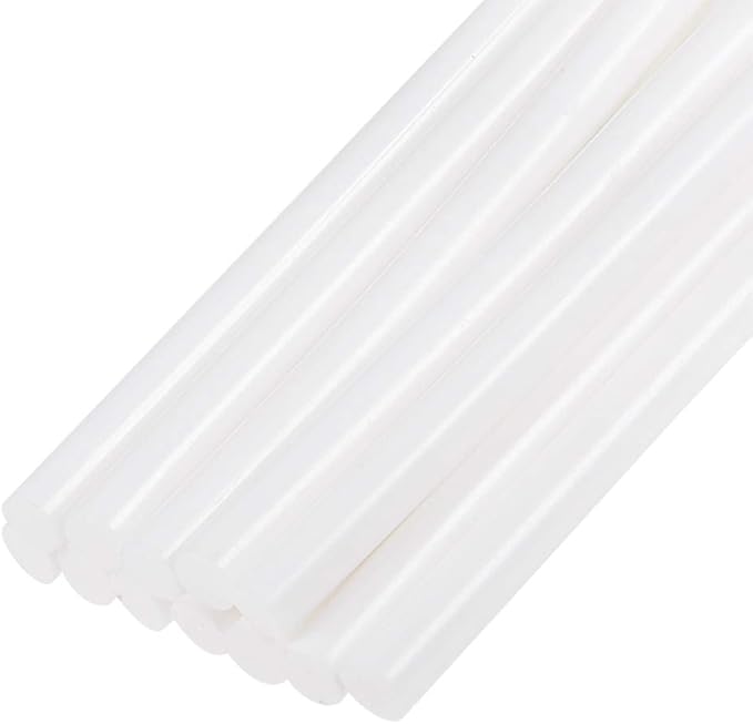uxcell Mini Hot Glue Sticks for Glue Gun 7mm x 100mm White 12pcs