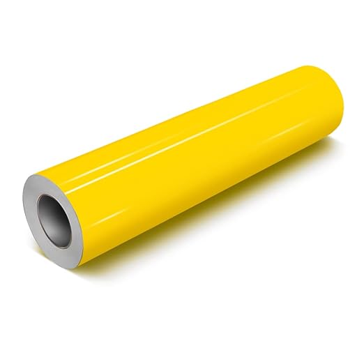 VViViD Yellow Gloss DECO65 Permanent Adhesive Craft Vinyl
