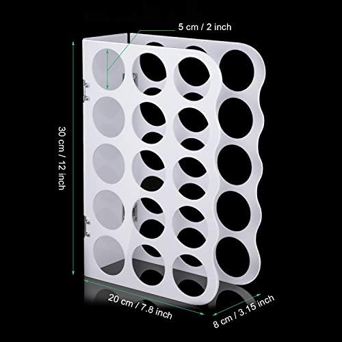 Outus Vinyl Storage Rack Acrylic 15 Holes Vinyl Roll Holder Craft Paper Storage