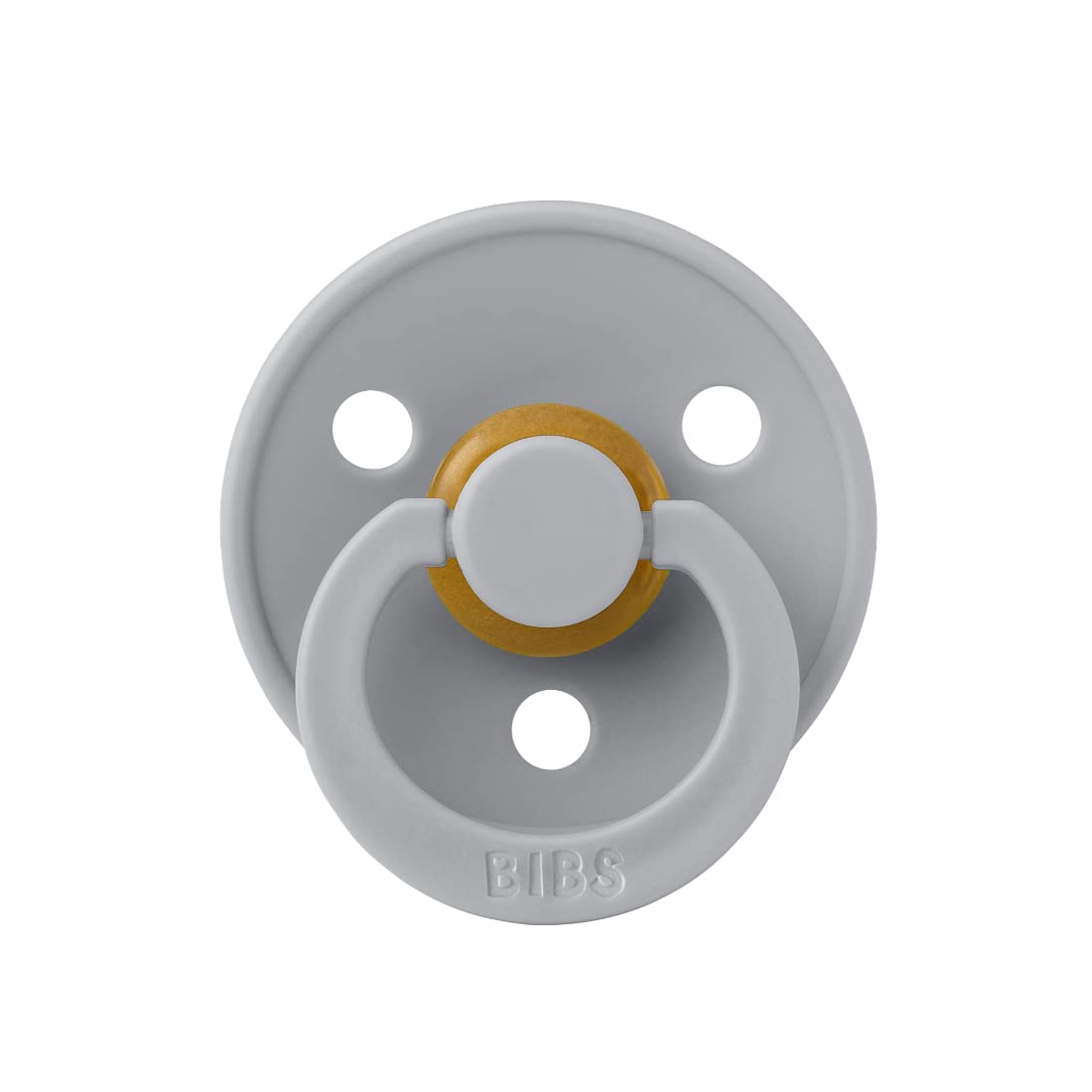 BIBS Pacifiers Colour Collection | Natural Rubber Baby Pacifier | Set of 2 BPA-Free Soothers | Made in Denmark | 6+ Months (Pack of 2) | Vanilla/Cloud