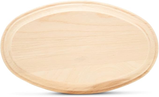 Oval Wood Coasters 5 inch, Unfinished Wood Crafts, Natural Wood Slices