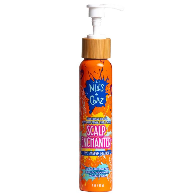 Niles and Chaz Scalp Enchanter Pre-Shampoo Kids Scalp Treatment - Dandruff Relief for Kids - Fights Flakes & Itchy Scalp - Sulfate-Free & Clarifying Shampoo - Exfoliating Scalp Treatment (4 fl oz)