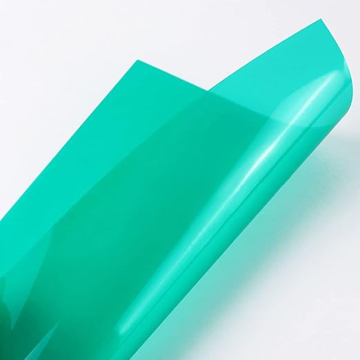 Tong Gu 5PCS Colored A4 PVC Flexible Plastic Sheets Transparent Gel Clear DIY