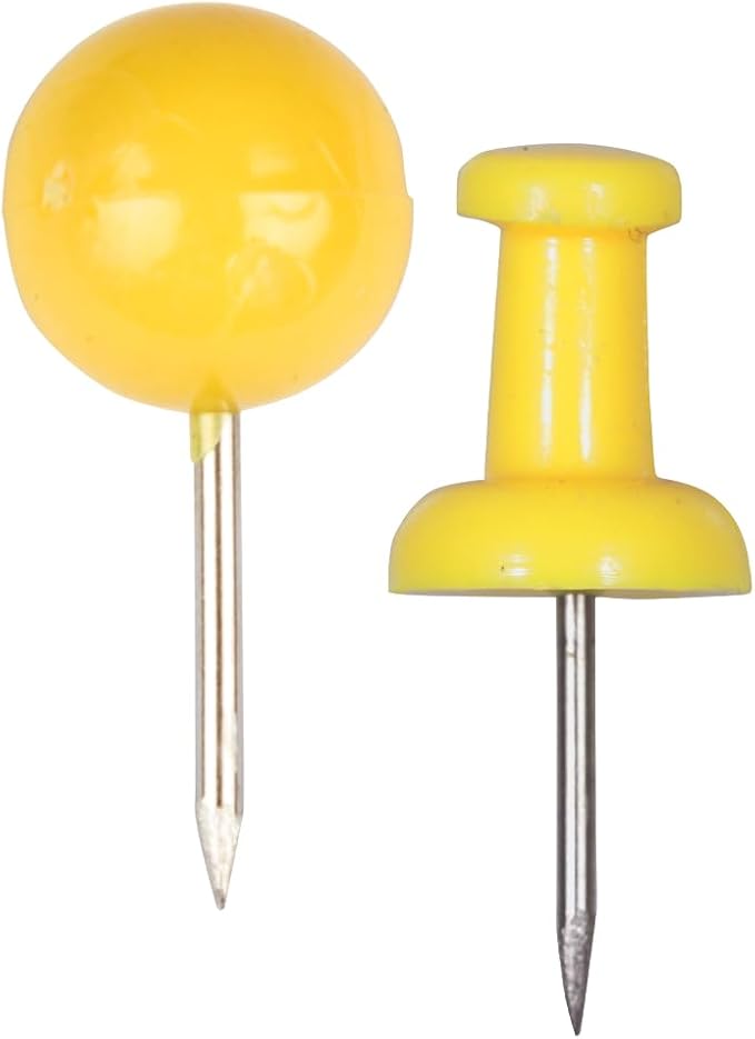 JAM PAPER Colorful Push Pins