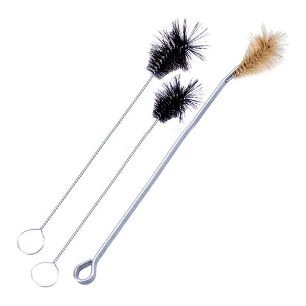 610372 White Bristle Brush for 100 mL Flask, 1-1/2" Brush Diameter, 2-3/8" Brush Length, 12" Overall Length