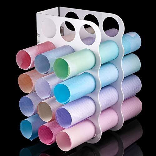 Outus Vinyl Storage Rack Acrylic 15 Holes Vinyl Roll Holder Craft Paper Storage