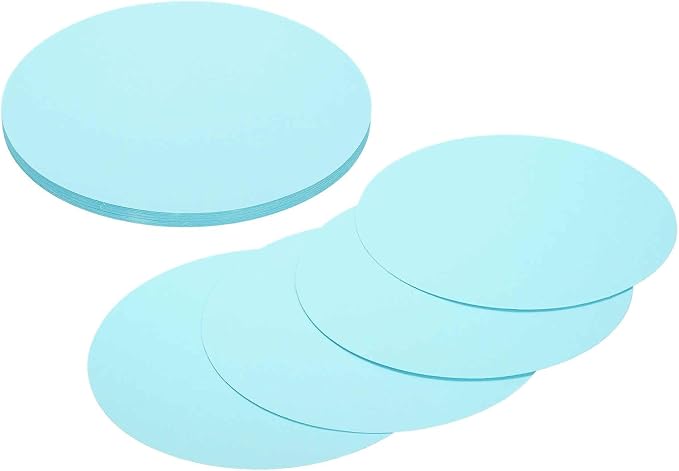 MECCANIXITY 24 Pcs Circle Card Stock, 6.7 Inch Round Cutouts Paper Thick